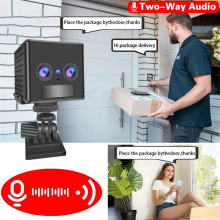 4G HD Mini Dual Lens Camera 3000mAh PIR Night Vision Motion
