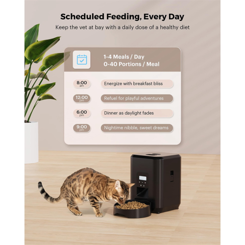 Distributore automatico di cibo per gatti e cani da 2 litri (UE), A 1