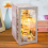 DIY Book Nook Kit Μινιατούρα Κουκλόσπιτο με Φωτισμό LED 3D Μοντέλο Παζλ 6