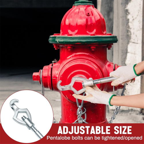Adjustable Fire Hydrant Wrench,1-1/2inch to 3inch 20Inch 2