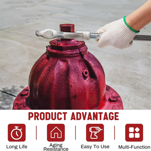 Adjustable Fire Hydrant Wrench,1-1/2inch to 3inch 20Inch 1