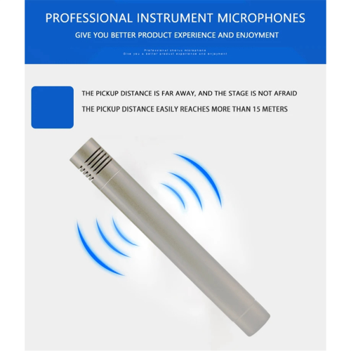 1 Pair C02 Pen-Shaped Condenser Microphone Shockproof Clip A 2
