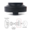 105H Car Modification Steering Wheel Base Adaptor 4