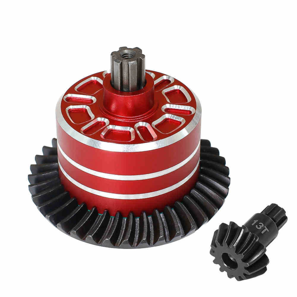 Differential Case And Steel Differential Gear Set 37T -13T Red 4852739728160
