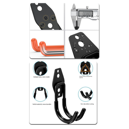 Metal Wall Hook Bicycle Hook Wall Hanging Non-Slip Storage Hook 1