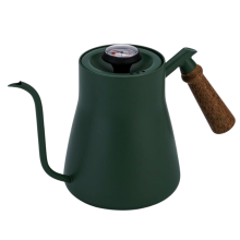 Wooden Handle Hand Brewing Kettle Coffee Hand Brewing Kettle green