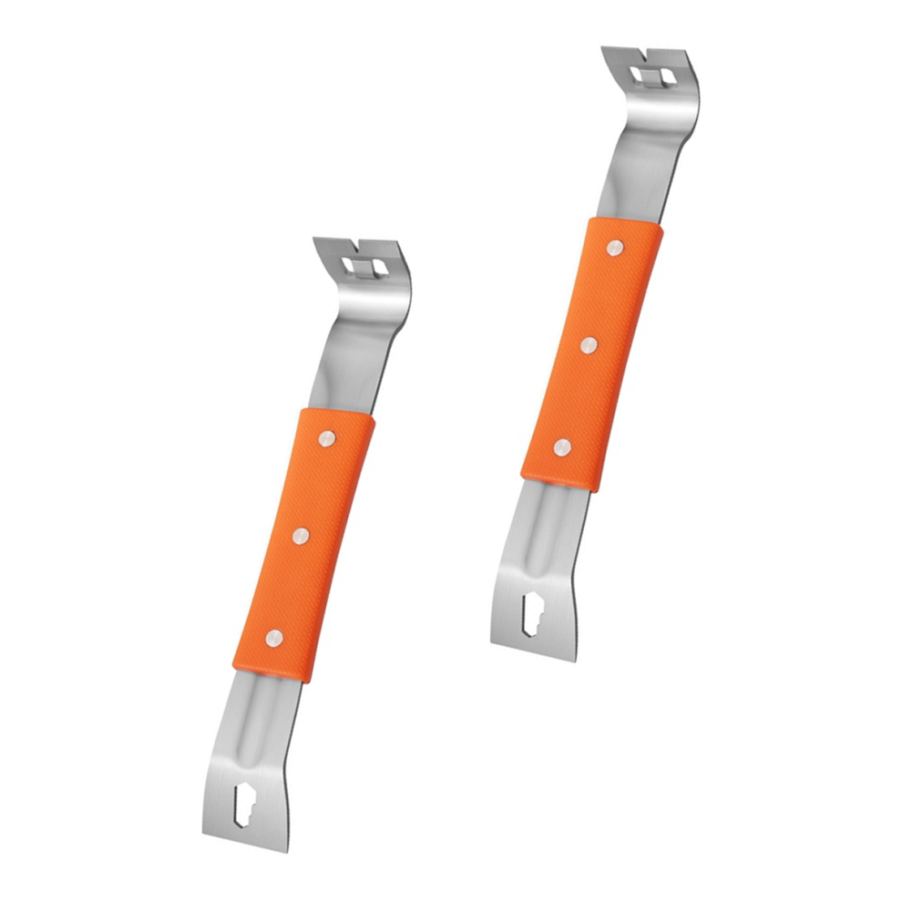 2Pcs Pry Bar Stainless Steel Nut Crowbar For Prying Lifting 4852739733898