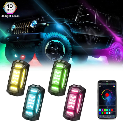 Luces LED RGB de 4 cápsulas para camiones 2