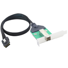 SAS HD SFF-8644 naaras - Mini SAS SFF-8087 36P uros -kaapelisovitin