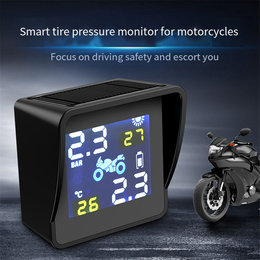 Solar Tire Pressure Temperature Monitoring System Tpms Sensor Kit 4852739733942