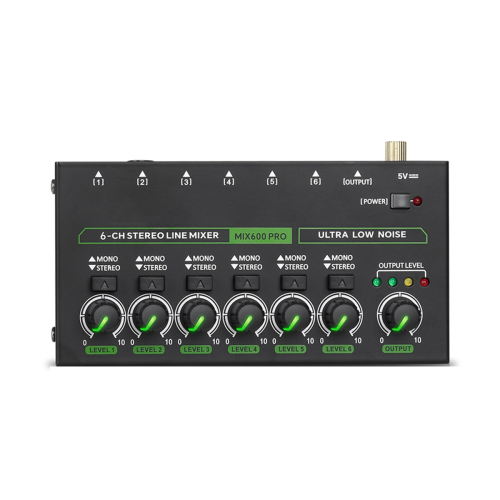 Mini Audio Mixer Stereo Line Mixer for Professionals Beginners (EU) 2