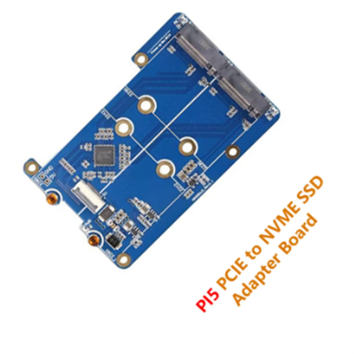 Pi5 Double 5 PCIe - M.2 NVMe -kaksois-SSD-sovitinlevylle 2