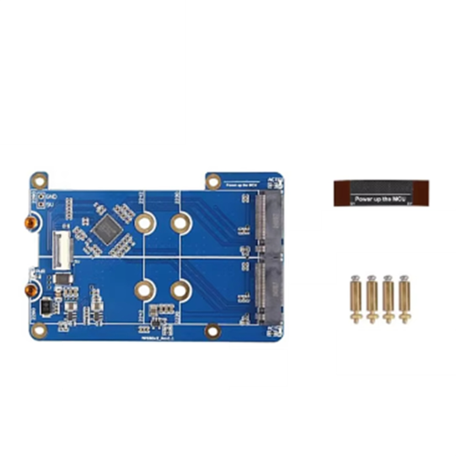 Pi5 Double 5 PCIe - M.2 NVMe -kaksois-SSD-sovitinlevylle