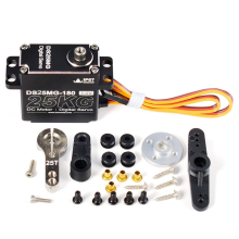 Servomotor de 25 kg para braços mecânicos de robô de carro RC, 180 graus