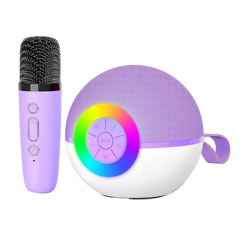 Mini karaokemachine luidspreker, draagbare Bluetooth-microfoon, speelgoed, D