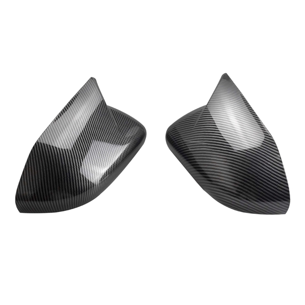 Rearview Mirror Cover Side Mirror Cap Trim Carbon Fiber Light 4852739743279