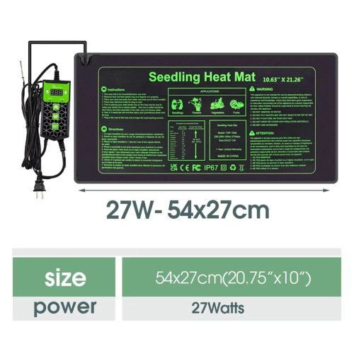 Almofada térmica para répteis 10x20,75 polegadas para cultivo de plantas EU-Plug 2