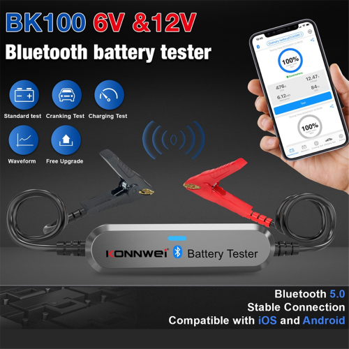 BK100 Car Wireless BT Battery Tester 1