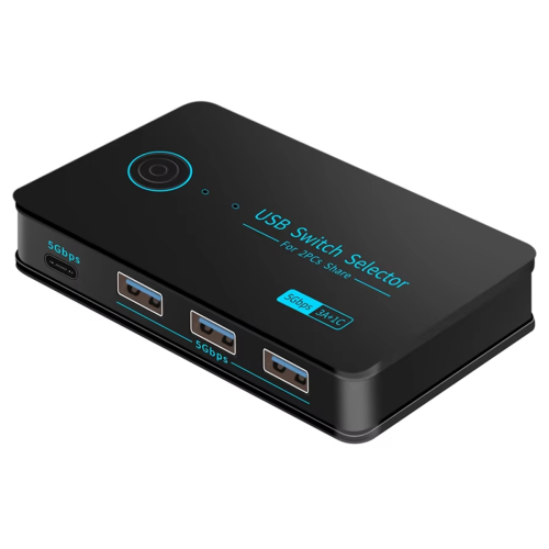 Νέος διακόπτης USB3.0 KVM Hotkey Switch για πληκτρολόγιο υπολογιστή, ποντίκι, εκτυπωτή