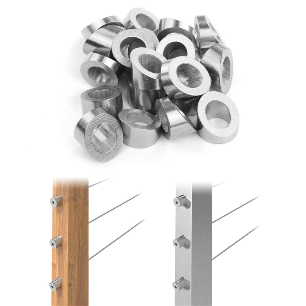 40 Pack 3/8In Stainless Steel Cable Railing Kit Angle Beveled Washer 4852739748694