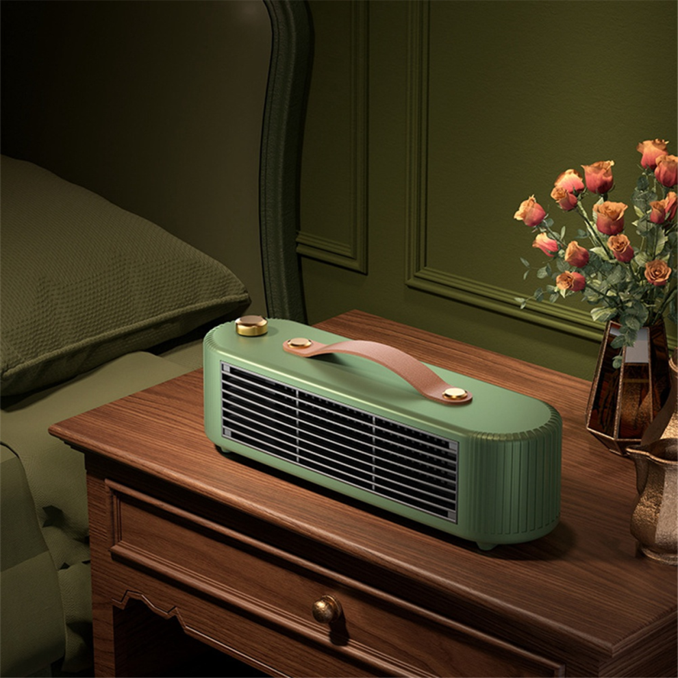 Petit radiateur électrique silencieux en céramique PTC, prise UE verte