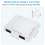 4 Pack A4 File Box,Clear Plastic Document Storage Box, 3
