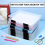 4 Pack A4 File Box,Clear Plastic Document Storage Box, 5