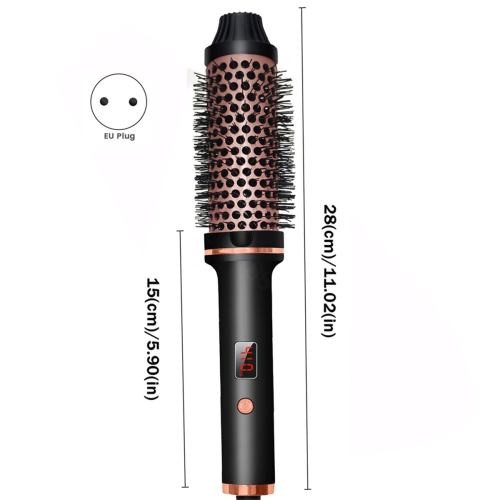 Θερμική βούρτσα ζεστού όγκου 38 χιλιοστών Ionic Curler Eu Plug