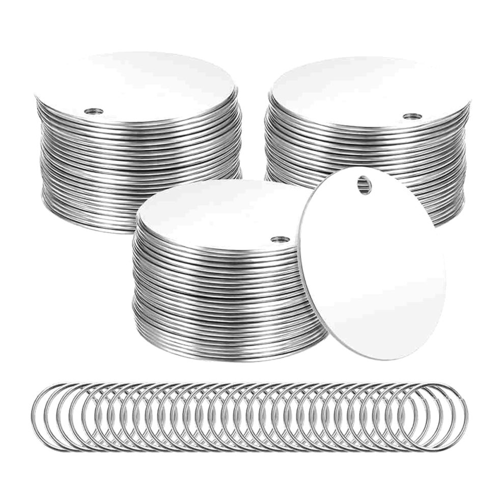 55 stuks metalen stempel blanco labels