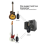 Wireless Guitar System UHF Audio Wireless Transmitter Receiver 6