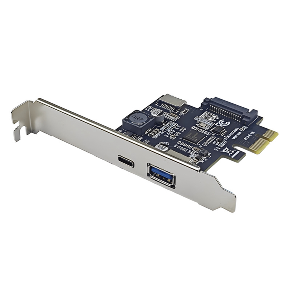 Pci-E 1X To Usb3.2 Gen1 Usb-A+Type-C+Type-E Front Adapter Card 4852739759928