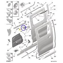 Quality Car Hinge Pulley 9808074880 for