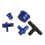 PCV Reroute & Resonator Kit for 2004-2010 6.6L Blue 1