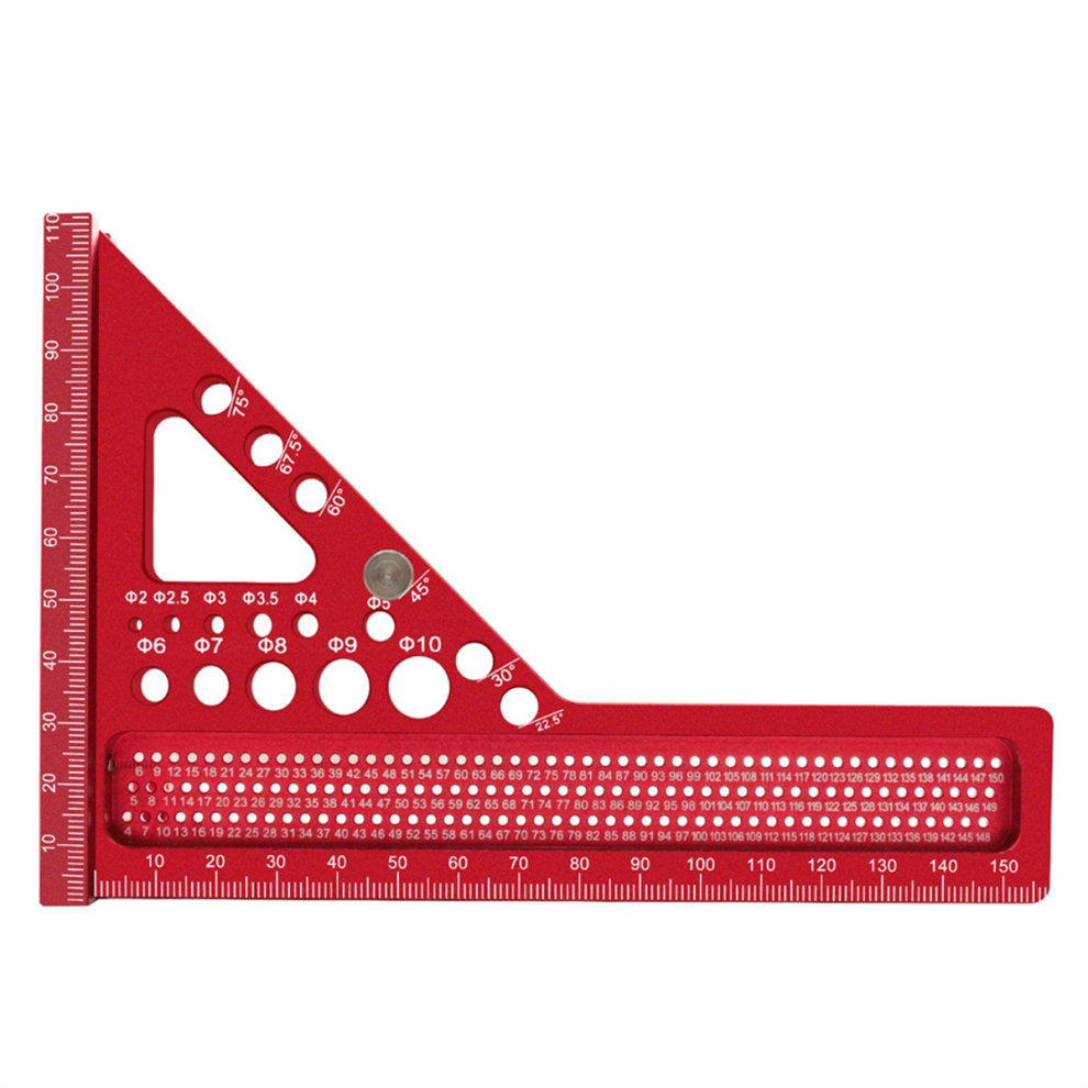Extended 3D Multi-Angle Measuring Ruler Woodworking Square Protractor 4852739759157