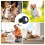 Auto Retractable Dual Dog Leash Double-Ended Traction Rope Black 6
