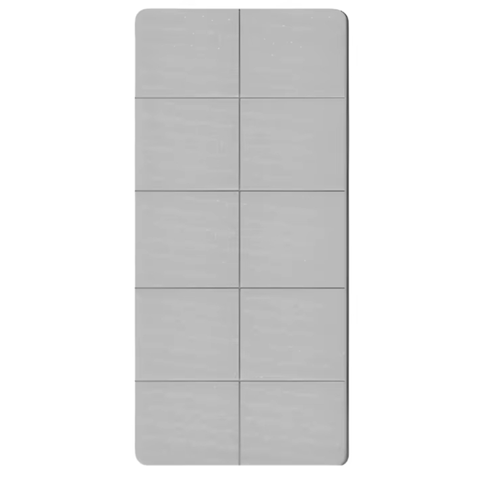 Tapis de yoga écologique en TPE, pliable, antidérapant, double face, gris