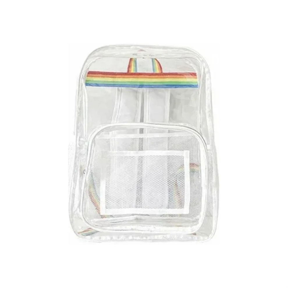 Zweiteiliger Anzug Tragbare Multifunktionstasche Unisex Regenbogen Weiß-image