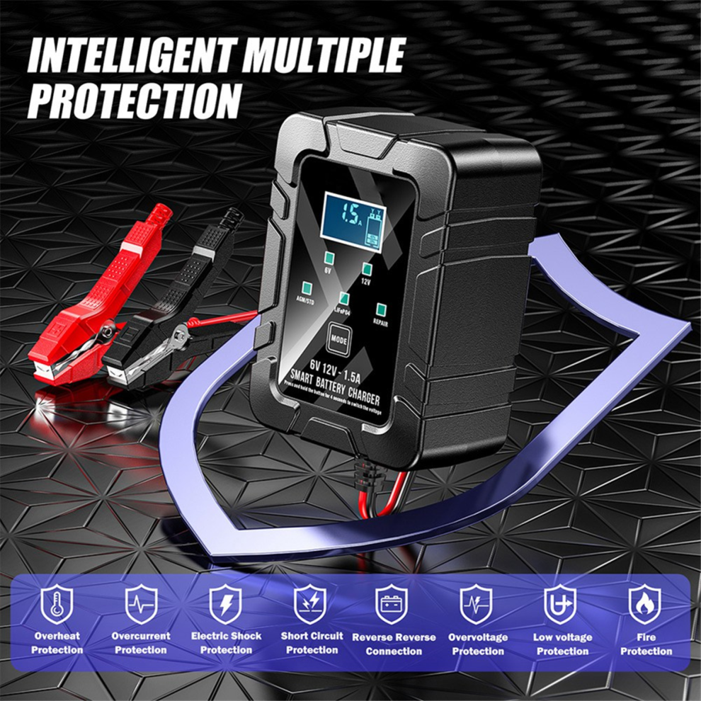 Chargeur de batterie intelligent pour voiture, mainteneur de batterie, prise UE