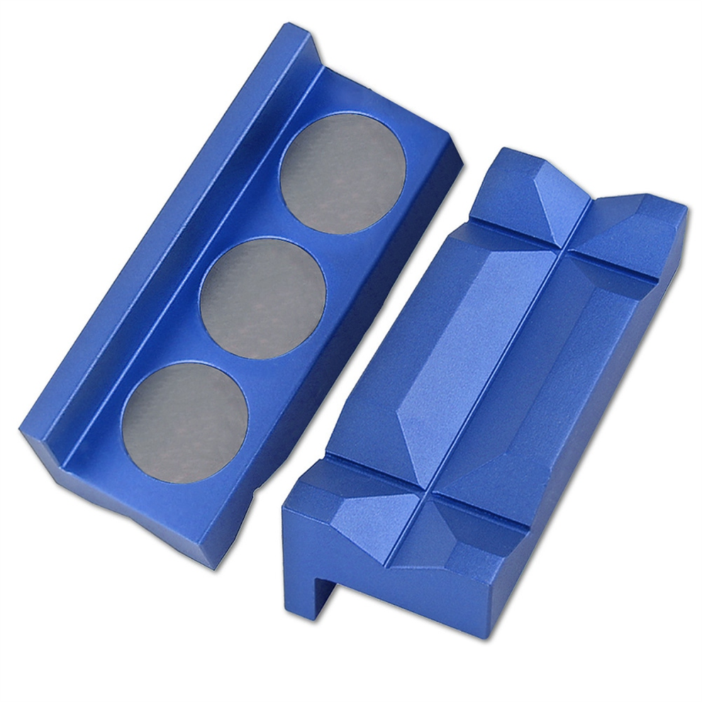 4Inch Vise Jaw Pads Vise Jaw Caps Vise Protection Inserts 2Pcs Blue 4852739766605