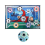 Set di tappetini da gioco per calcio, giocattoli da calcio per esterni e interni, multigiocatore 5