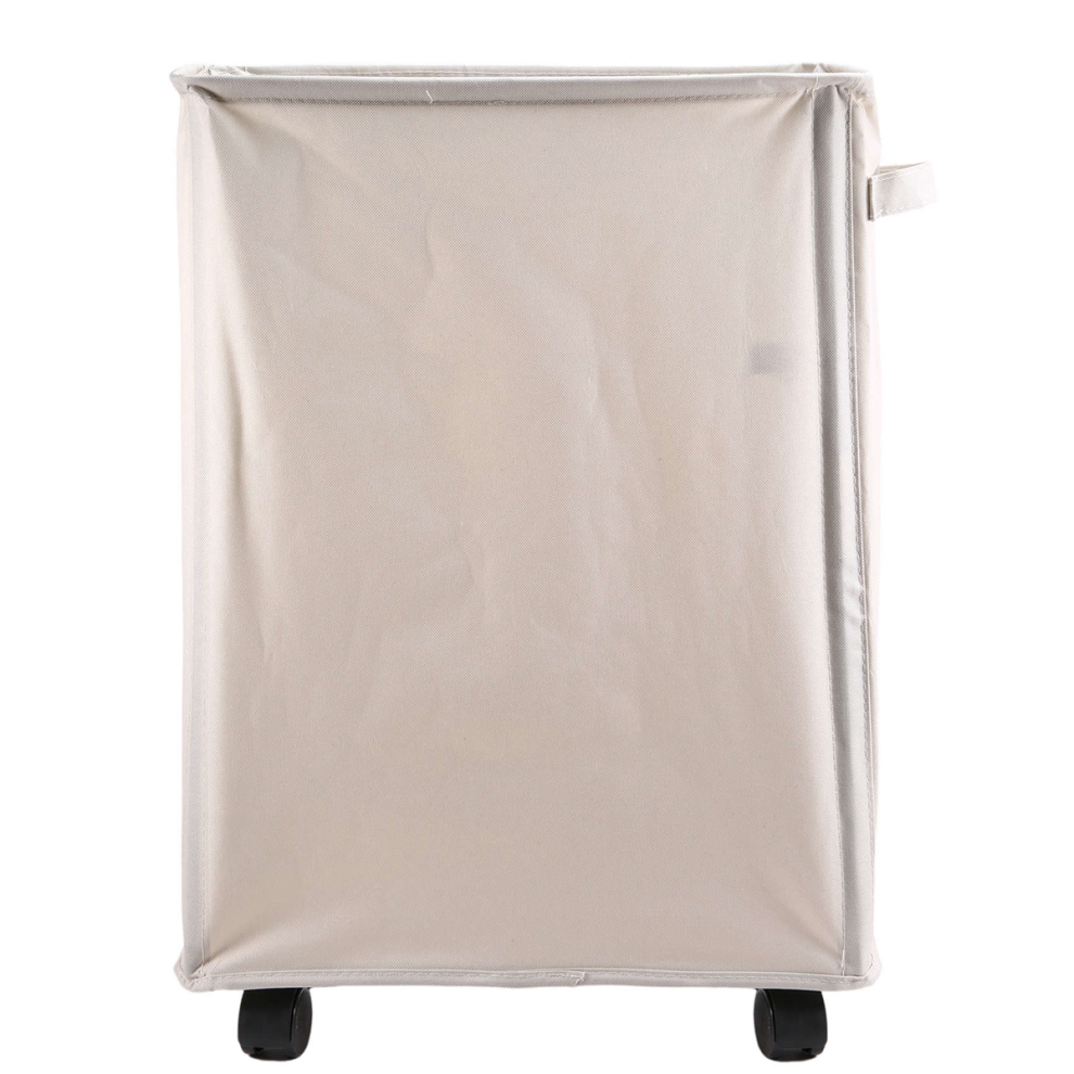 Panier à linge à roulettes, panier de rangement pour tapis de yoga multifonctionnel