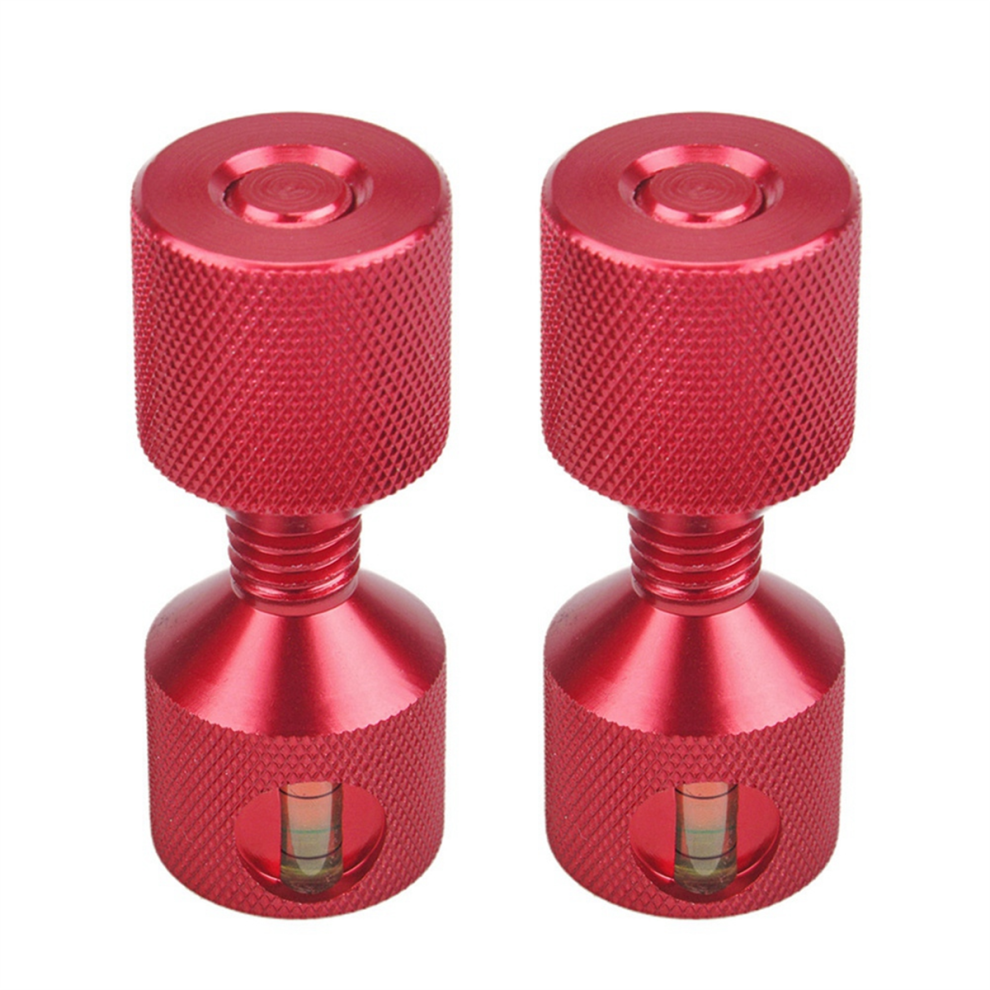 Aluminum 6061 2 Hole Flange Alignment Pin With Level Red 4852739770039