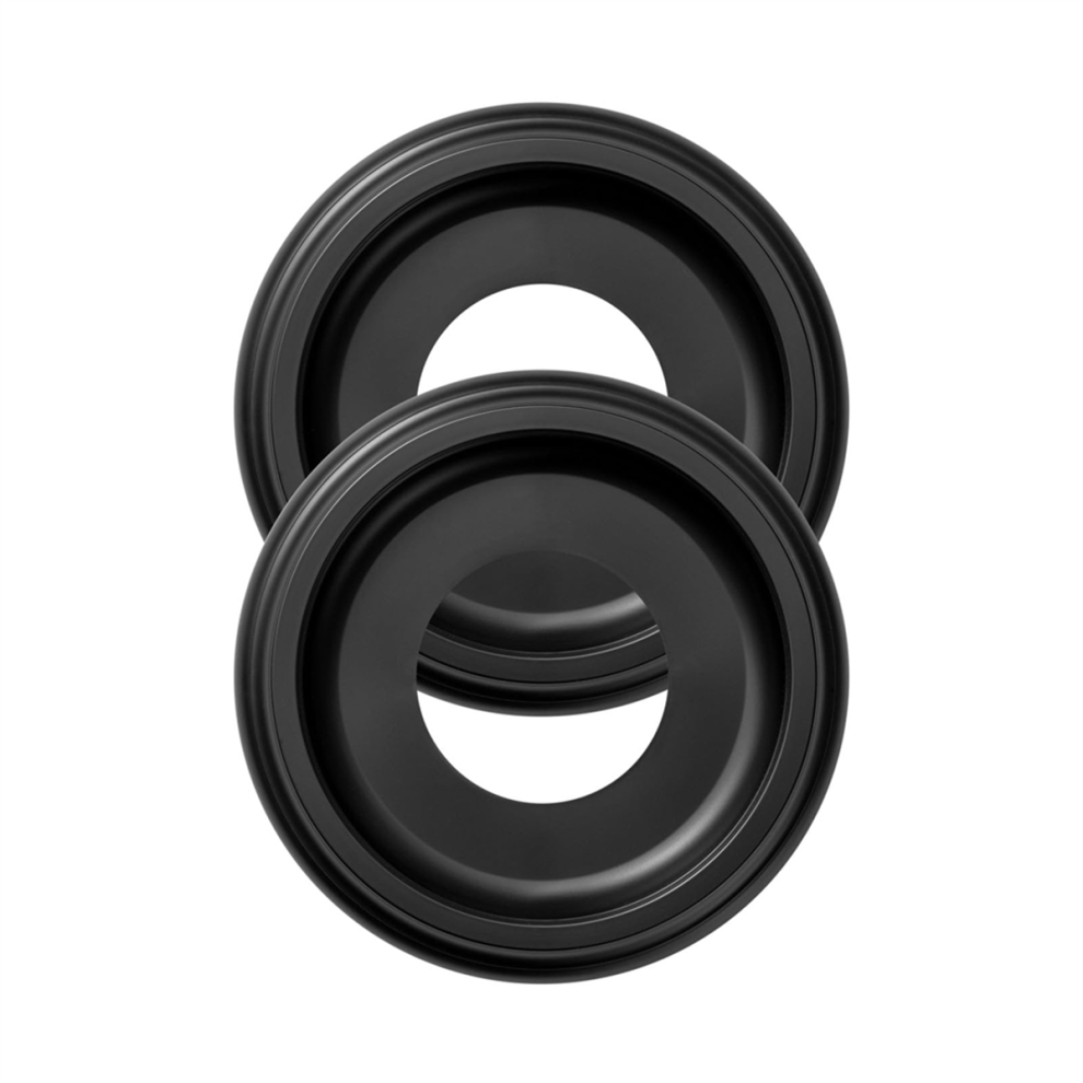 2 Packs Molded PU Ceiling Medallions black