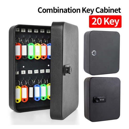 Combination Key Cabinet 20 Key Hooks Key Lock Box Key Lock 1