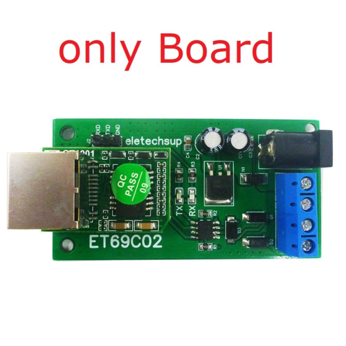 Μετατροπέας διαύλου δικτύου Ethernet ET69C02 IP RJ45 σε RS485 1