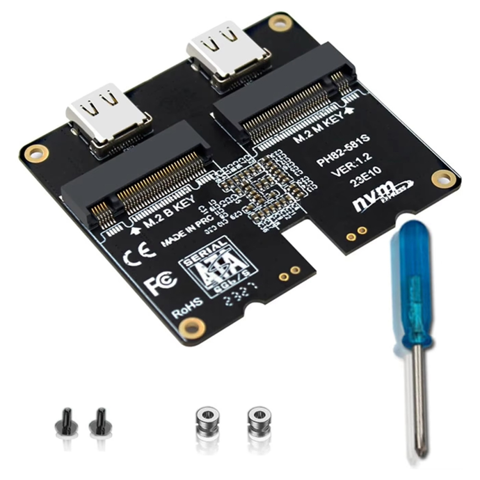 Nvme/Sata Usb3.1 Gen2 Adapter Card With Jms581 Chip 1000Mb/S 4852739773733