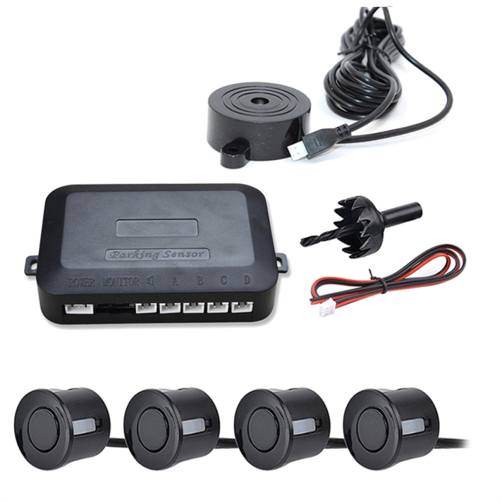 Car Parking Sensor Kit Universal 4 Sensors Buzzer Reverse Backup 4852739771951