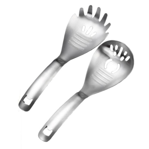 2PCS Grinding Spoon Stainless Steel Kitchen Spoon Garlic Crusher