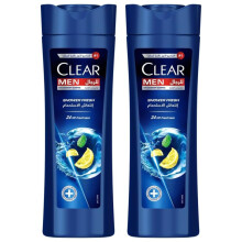 Clear Men Shower Fresh Anti-Dandruff Shampoo 400ml (Pack of 2) | 24H Freshness & Odor Control | Deep Cleansing | Dandruff-Free & Clean Scalp