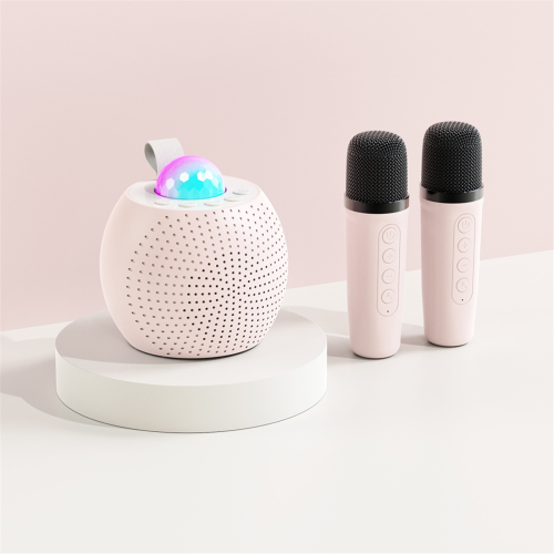 Draagbare Bluetooth karaoke-luidspreker voor buiten, lichtroze 2